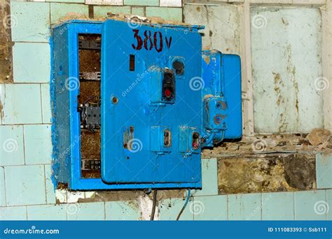 rusty electrical panels